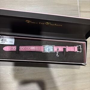 Juicy Couture Pink Watch with Silver Accents